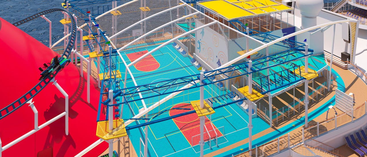 Sports and activity decks on board