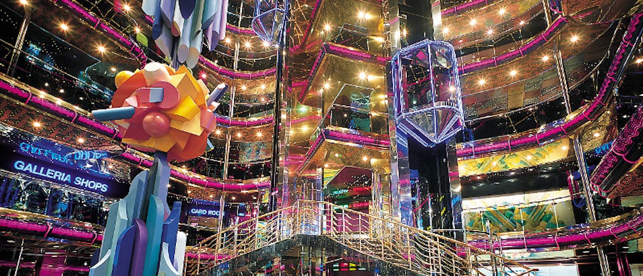 The atrium – the heart of the ship