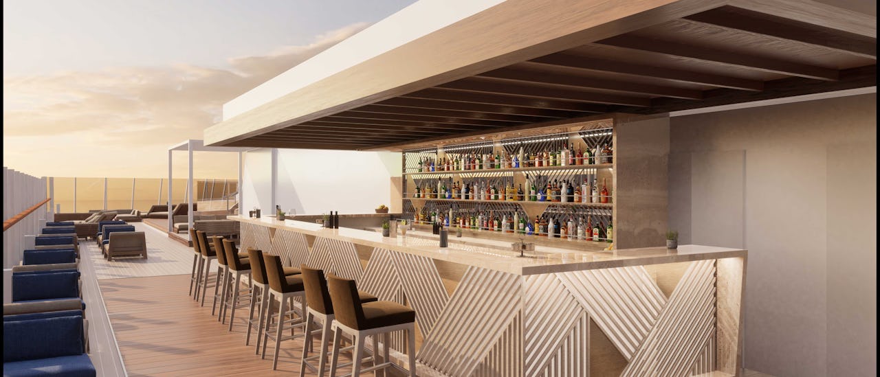 Enjoy a cocktail at the Helios Pool Bar