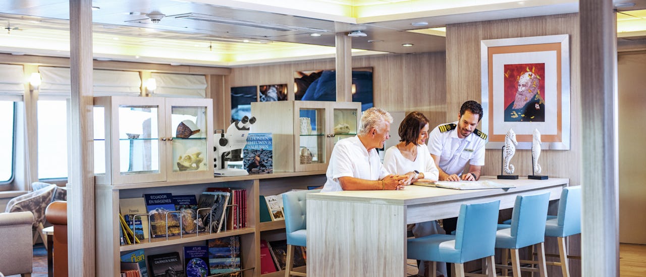 The Science Corner includes a glass cabinet, a microscope and a bone clone collection, a perfect learning zone about our science activities.